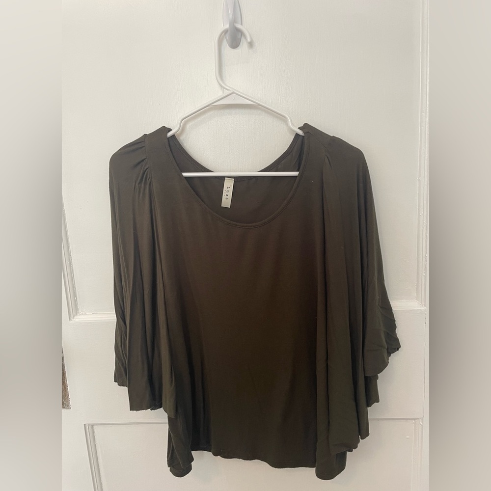 Boutique hunter green slouchy sweater